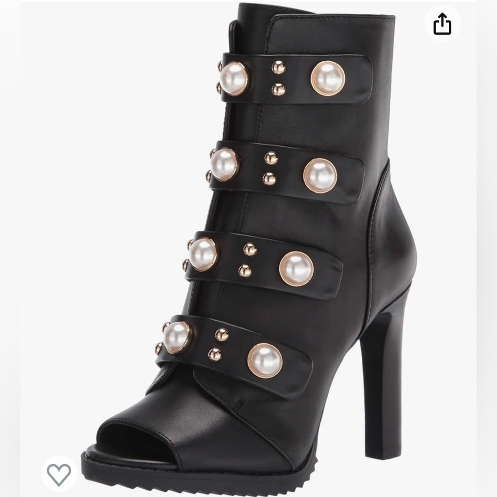 Karl Lagerford peep toe women’s fashion bootie size 7.5 Brand new